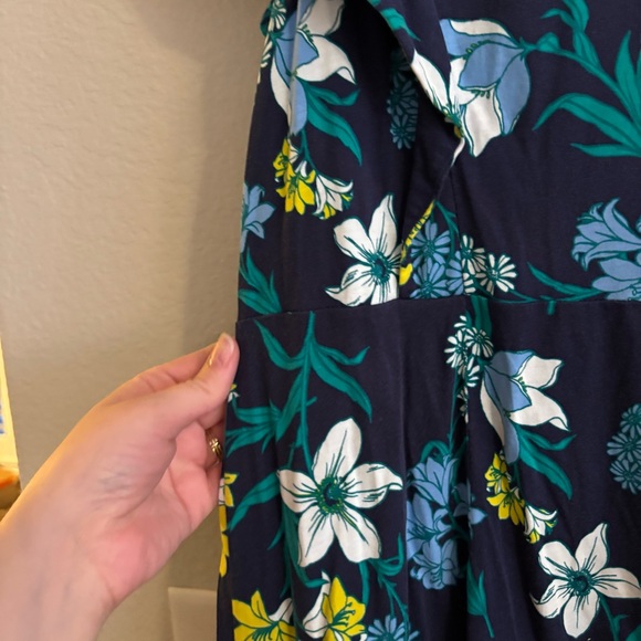 Draper James Navy Dress with Floral Accents - Picture 6 of 7